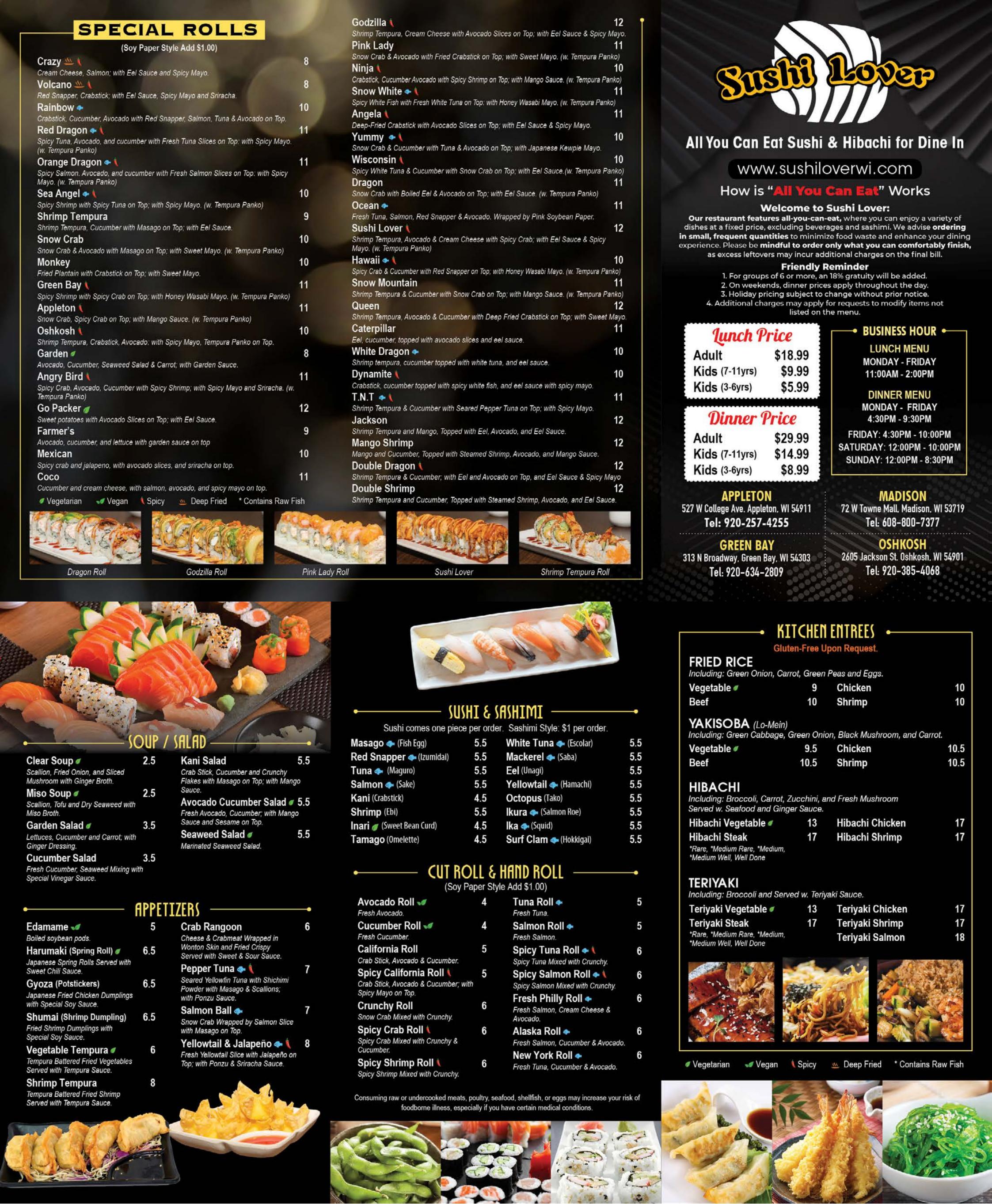 Appleton - Carryout Menu